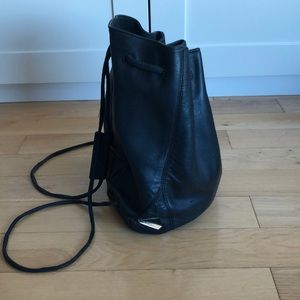 Elizabeth & James Leather Drawstring Backpack